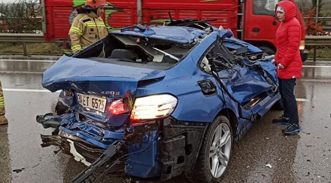 Bursa'da otobanda su birikintisi faciası...