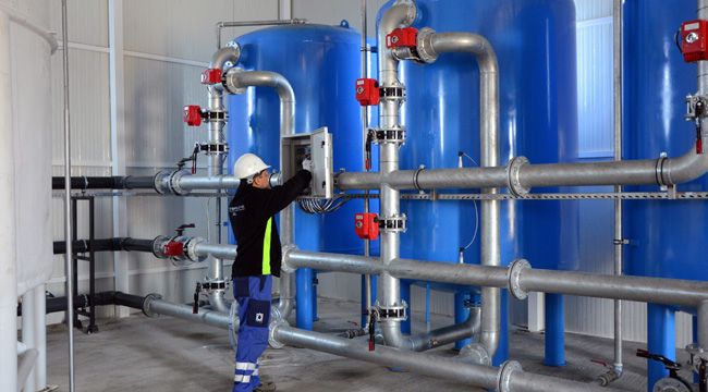 DİKİLİ'DE PAKET İÇME SUYU ARITMA TESİSİ AÇILDI