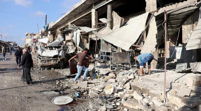 Esad rejimi İdlib'de pazar yerini vurdu: 11 ölü, 20 yaralı