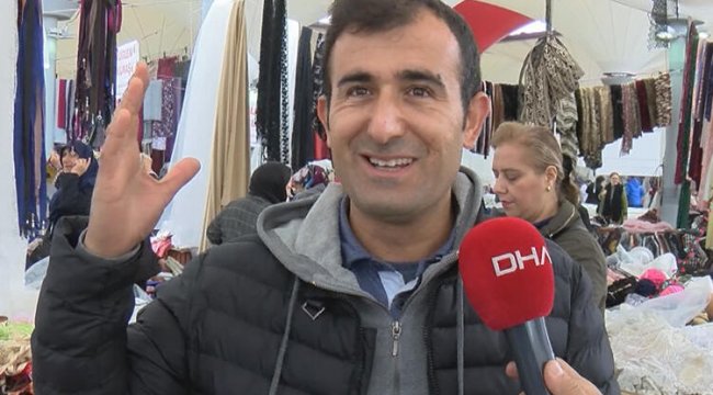 Fırtınayla havalanan pazarcı o anları anlattı