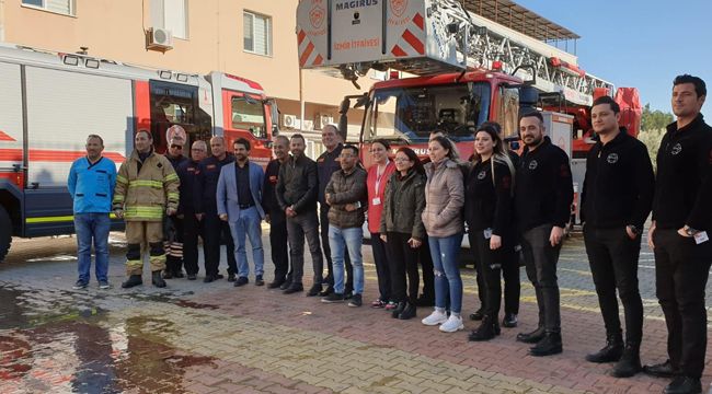 Gerçeğini aratmayan yangın tatbikatı