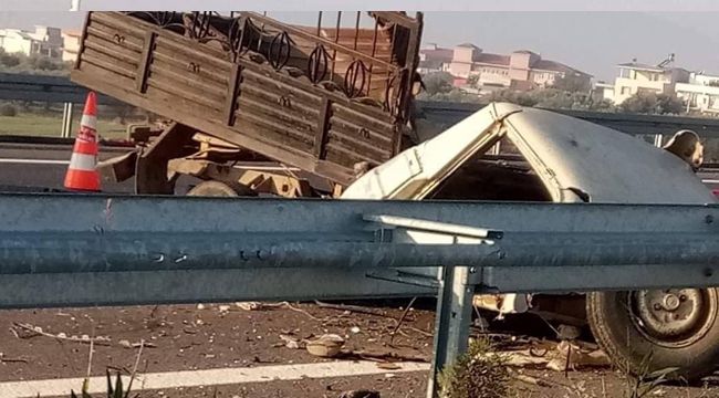 İZMİR'DE KORKUNÇ KAZA