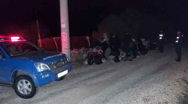 İZMİR URLA'DA GÖÇMEN OPERASYONU