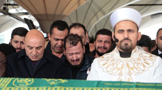 Küçük Mert'e hüzünlü veda