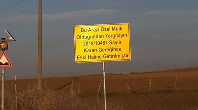 Mahkeme kararı ile sökülen asfalt yol yeniden yapıldı