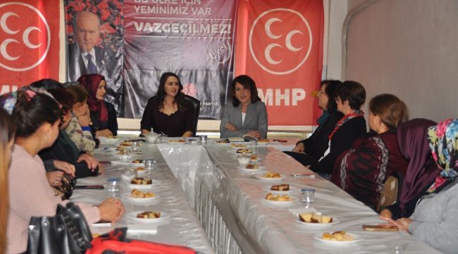 MHP’li kadınlardan kadına dair sunum