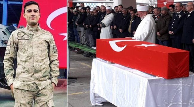 Şehit Uzman Çavuş Özmen'i, 10 bin kişi uğurladı
