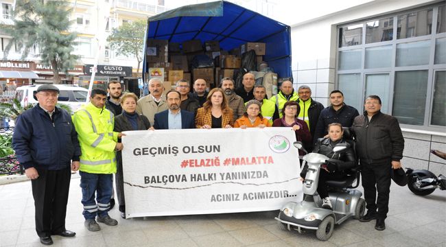 BALÇOVA’DAN DEPREMZEDELERE YARDIM ELİ