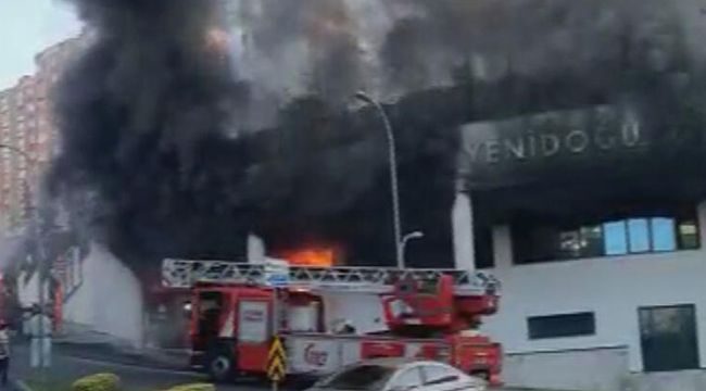 Başakşehir'de korkutan yangın