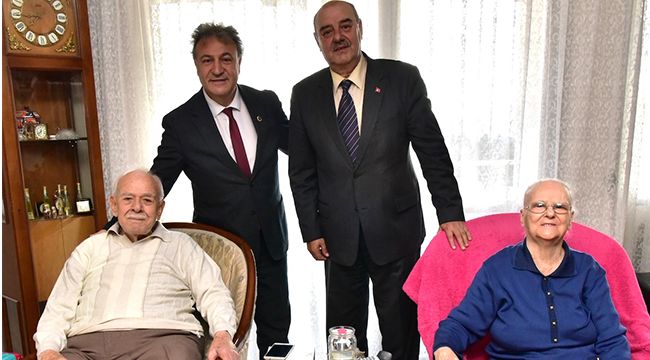 BAŞKAN İDUĞ'DAN ESKİ BAŞKANA VEFA ZİYARETİ
