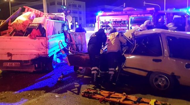 Çanakkale'de trafik kazası