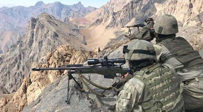 Irak'ın kuzeyinde 2 PKK'lı terörist etkisiz hale getirildi