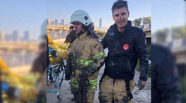 İTFAİYE KURTARMAYI BAŞARDI