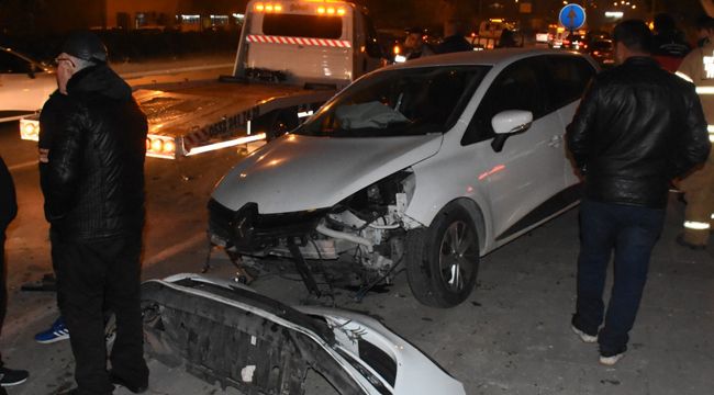 İZMİR'DE ZİNCİRLEME KAZA