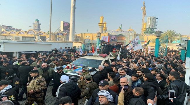 Kasım Süleymani'nin cenazesi Amerikan arabasında