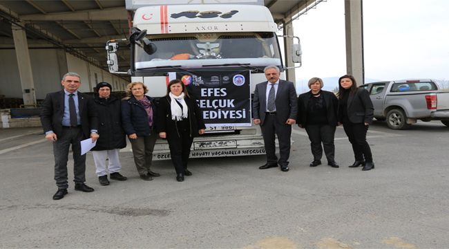 YARDIM TIRI EFES SELÇUK'TAN YOLA ÇIKTI