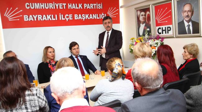 YÜCEL,BAYRAKLI ÖRGÜTÜYLE BULUŞTU