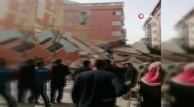 Bahçelievler'de bina çöktü