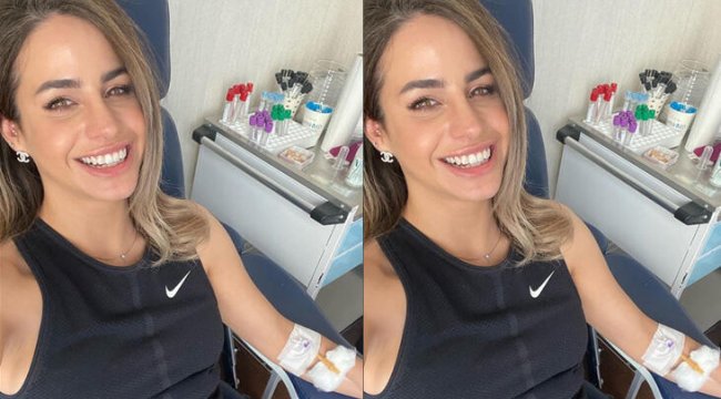 Büşra Pekin'e C vitamini takviyesi