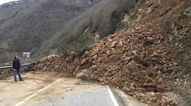 GİRESUN'DA HEYELAN