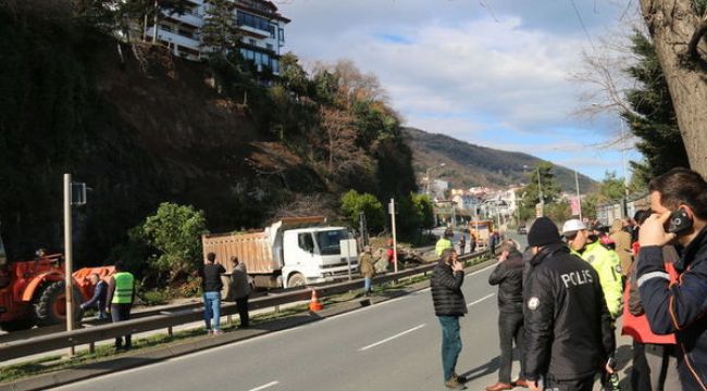 Ordu'da heyelan