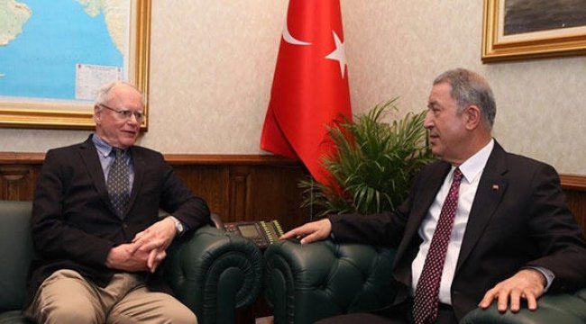 Bakan Akar, Jeffrey ve Satterfield'i kabul etti
