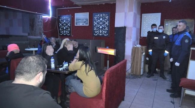 Corona virüs tedbirlerine uymayan gece kulübüne operasyon: 20 gözaltı