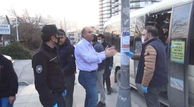 Fazla yolcu alan minibüse ceza yağdı