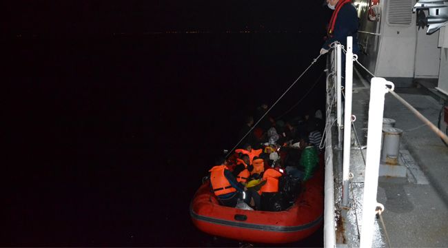 Göçmenleri yine sahil güvenlik kurtardı
