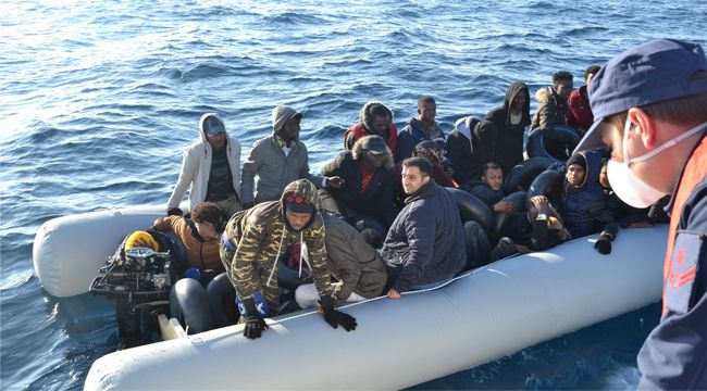 İzmir’de 34 sığınmacı kurtarıldı