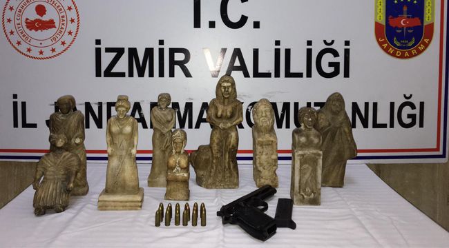 İzmir'de tarih eser kaçakçılığında gözaltı