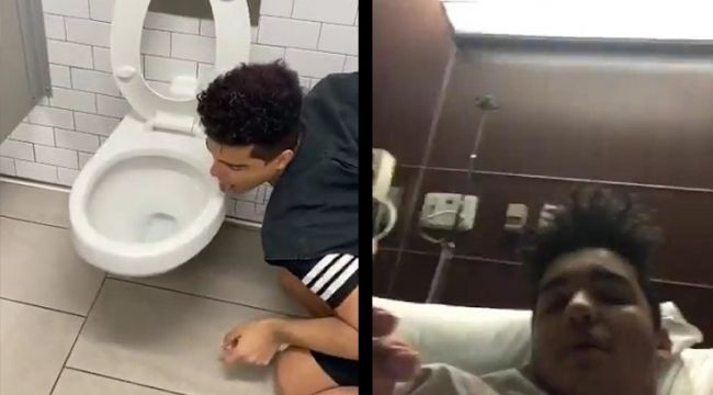 Klozeti yalayan fenomenin korona virüs testi pozitif çıktı