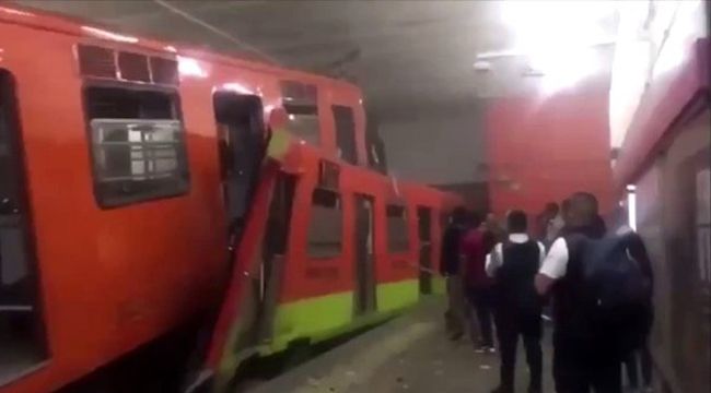 Meksika'da feci metro kazası: 1 ölü, 45 yaralı