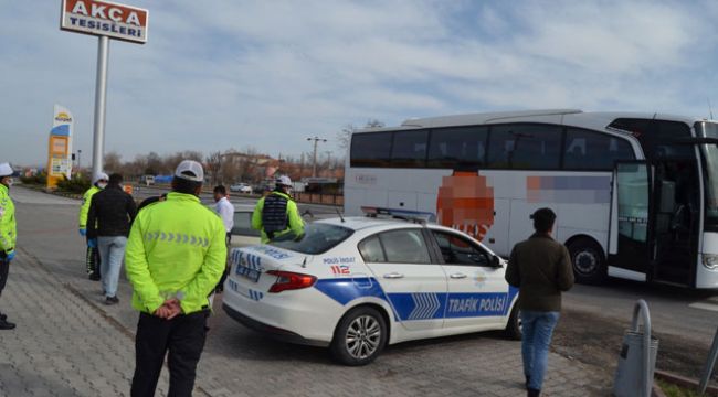 Otobüs şoförüne  fazla yolcu cezası