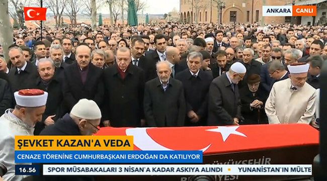 Şevket Kazan'a veda