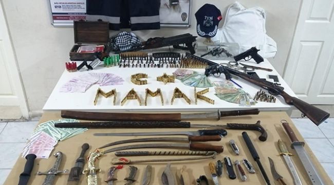 Ankara'da durdurulan araçtan cephanelik çıktı