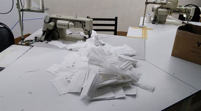 Bağcılar'da 20 bin sahte maske ele geçirildi