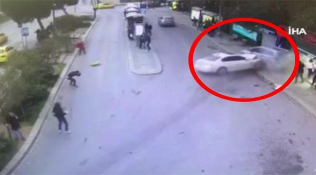 Beşiktaş'taki feci kazanın görüntüleri ortaya çıktı