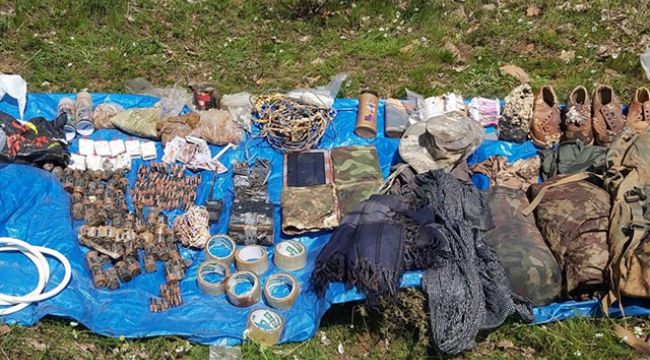 Bingöl'de PKK'ya ait 102 kilo esrar ve mühimmat ele geçirildi