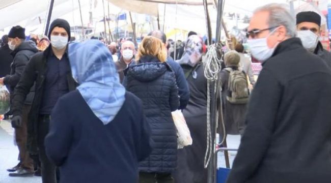 Çok yüksek riskli bölgede sosyal mesafeyi hiçe saydılar