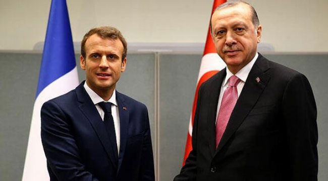 Cumhurbaşkanı Erdoğan, Macron ile görüştü