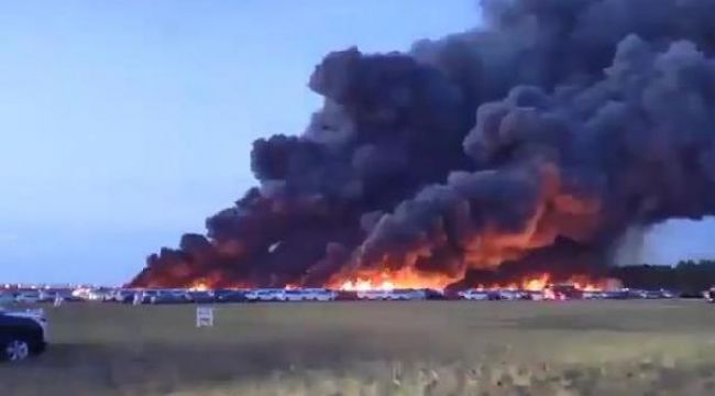 Florida’da 3 bin 500’den fazla araba yandı