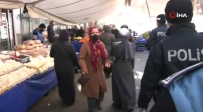 İstanbul&#039;da pazar denetiminde ilginç tepki