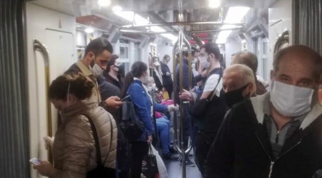 İZMİR'DE METRODA DOLULUK İSYANI