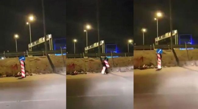 Karantinadan  levha kılığında kaçtı