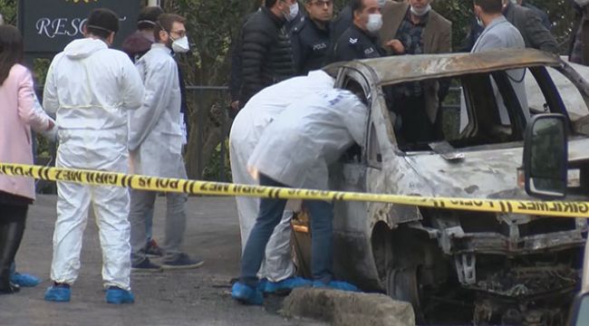Kartal'da yanan otomobilden ceset çıktı