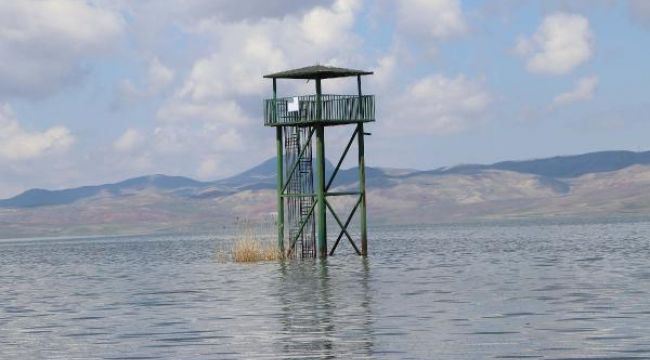 KUŞ GÖZLEM KULELERİ SULAR ALTINDA KALDI