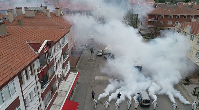 Mamak'ta dezenfekte çalışması