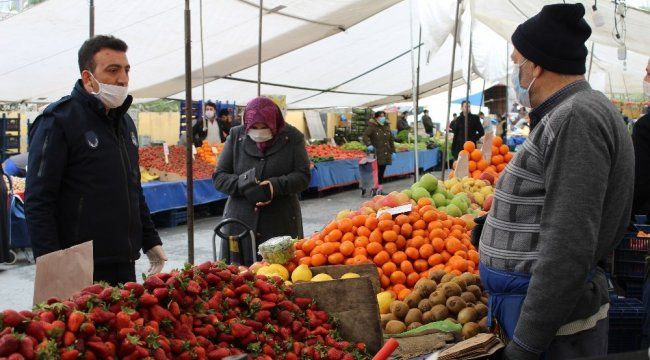 Pazar yerlerine korona denetimi