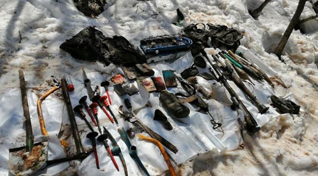 PKK'nın silah ve mühimmatı ele geçirildi